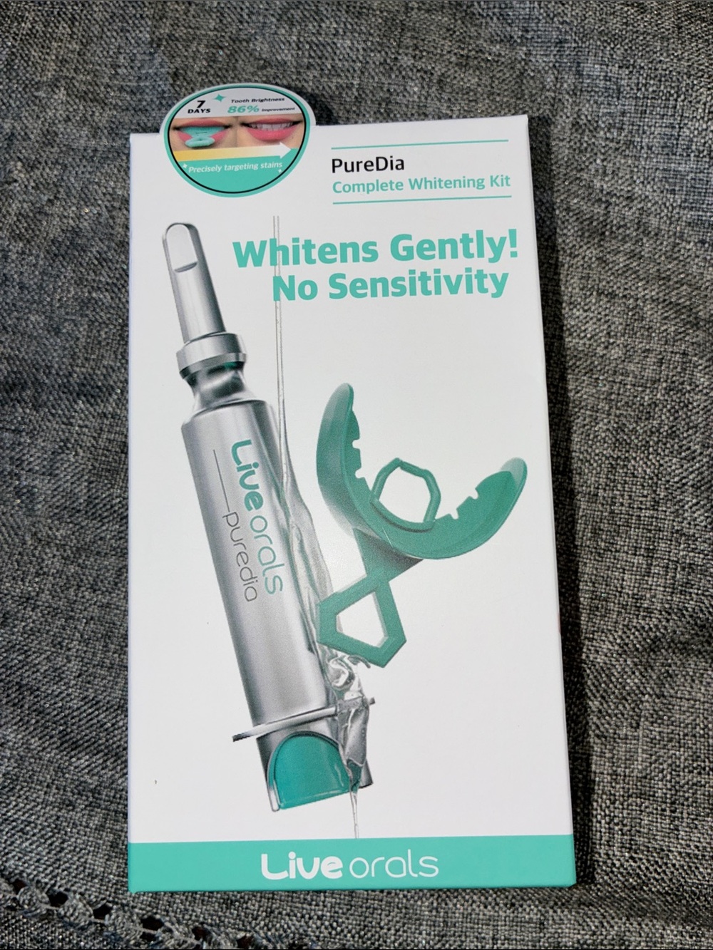 LiveOrals PureDia Complete Whitening Kit – Teal/White